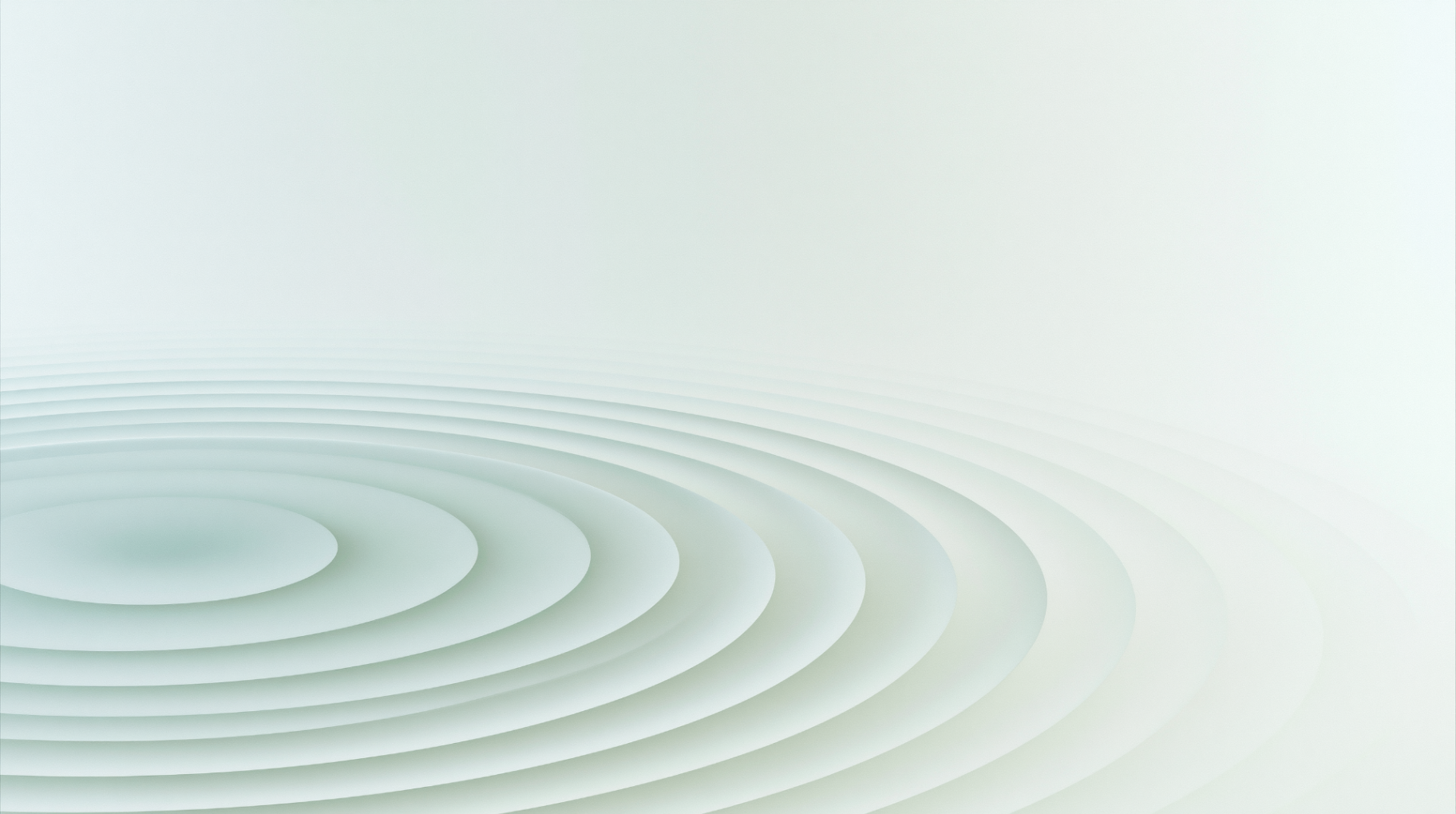 Soft concentric waves emerging over an ivory field
